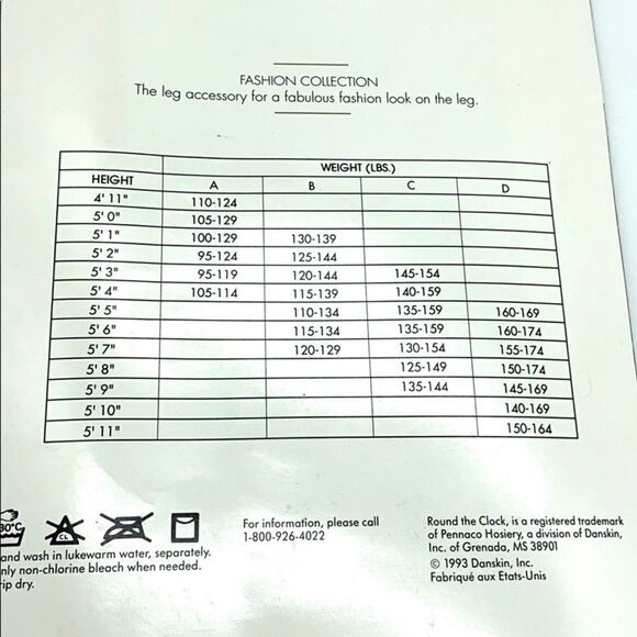 Round The Clock Pantyhose With Diamonds Applique - Picture 5 of 6